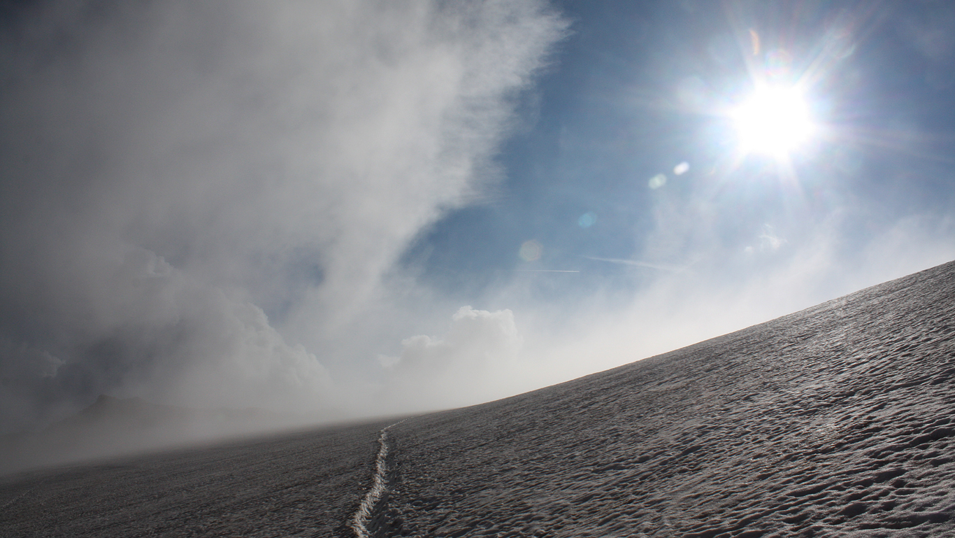 Unterwegs am Gletscher