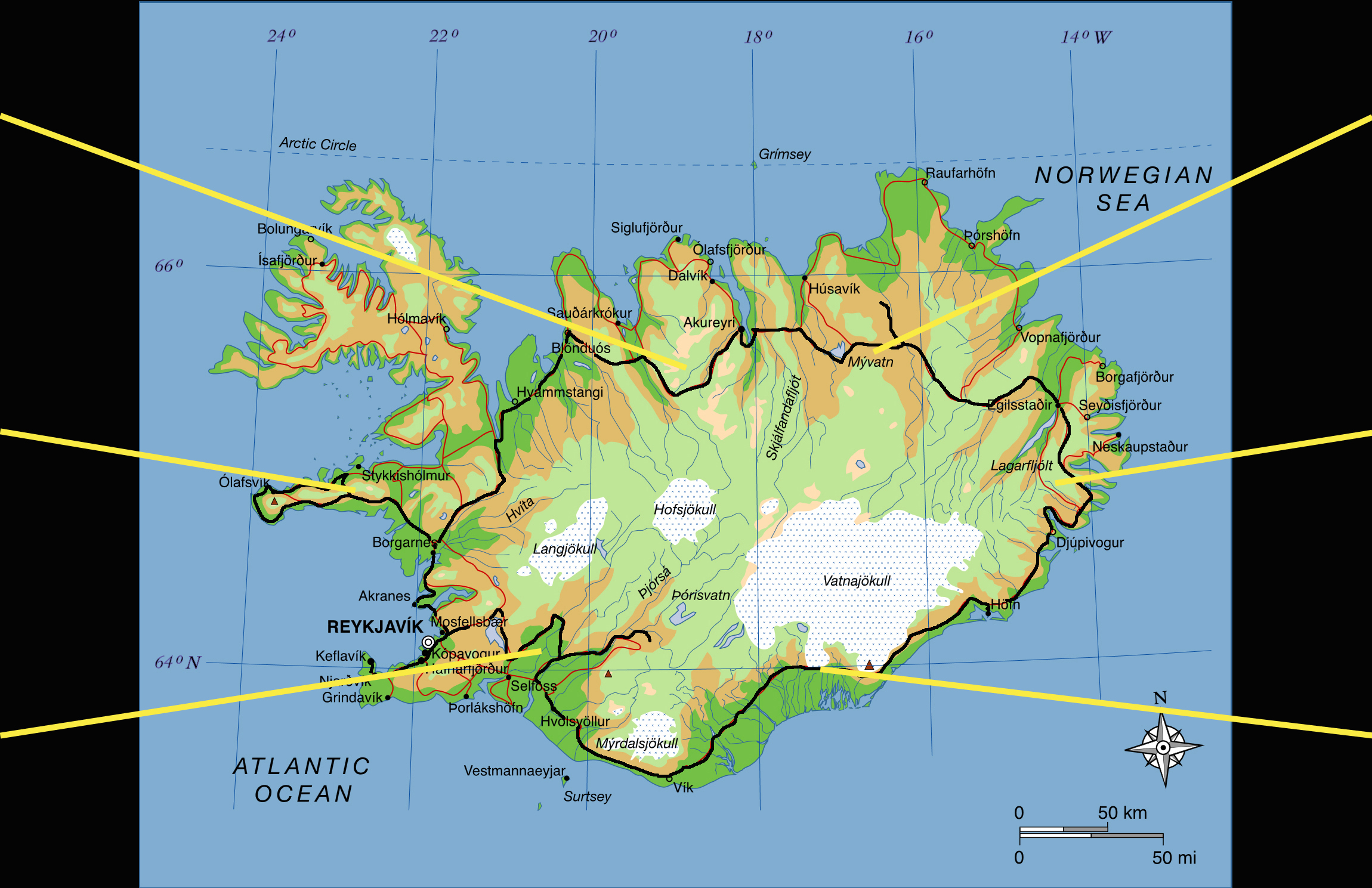 Map of Island